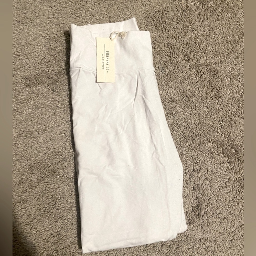 Forever 21 white high waist leggings - Picture 4 of 4